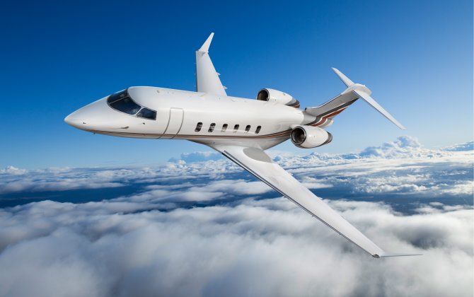 Bombardier Challenger 350 Aircraft on Display in Poland