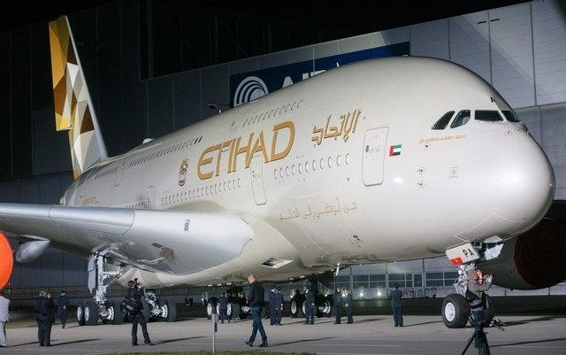 Etihad brings forward its first A380 flight to New York
