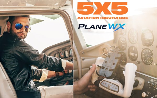 5X5 Aviation Insurance exclusively partners with PlaneWX to reward safe pilots
