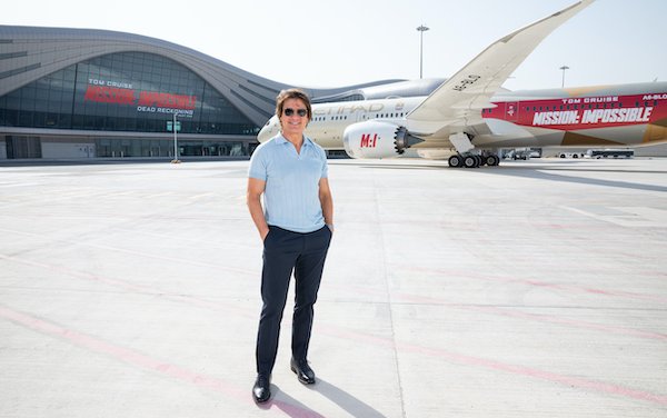 Abu Dhabi welcomes Tom Cruise on first flight into Abu Dhabi International Airport new Midfield Terminal