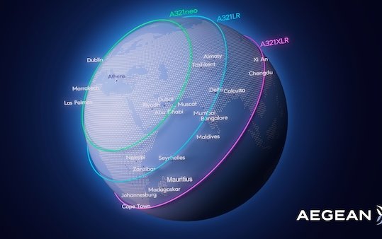 AEGEAN invests in two new Airbus A321neo XLR aircraft & will launch direct flights to New Delhi and Mumbai starting in March 2026