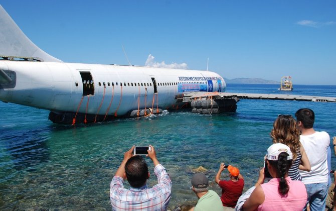 Airbus is sunk off Turkey to become artificial reef