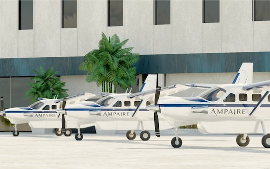 Ampaire - firm order for hybrid-electric Eco Caravan innovative WingTips program building a nationwide fleet