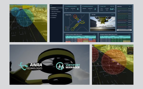 ANRA Technologies launches VMS Vertiport management system for urban air mobility