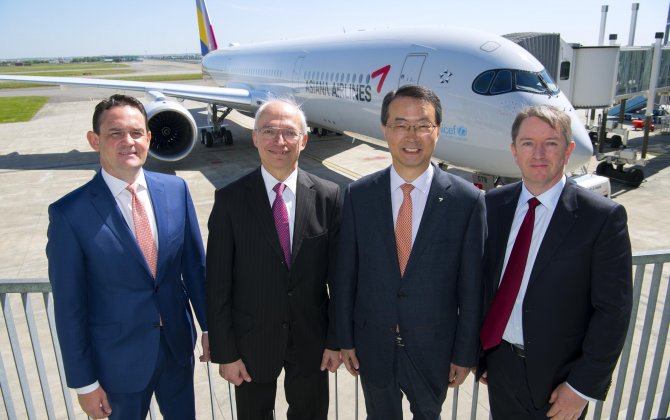 Asiana Airlines takes delivery of its first A350 XWB