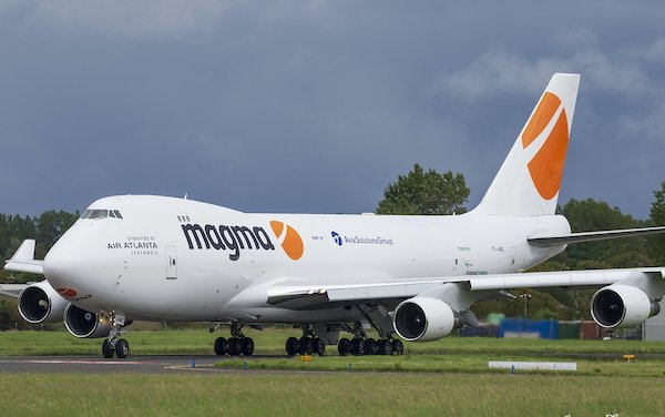 AviaAM Leasing racquired Boeing 747-400F nose-loader liveried and operational on behalf of Magma Aviation