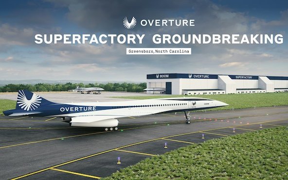 Boom Supersonic begins construction on Overture superfactory 