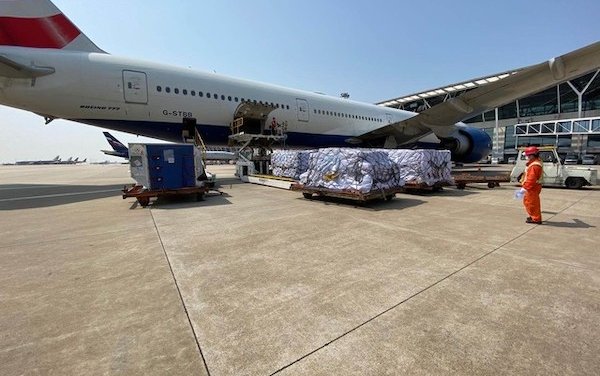 British Airways flies vital medical supplies to Britain  