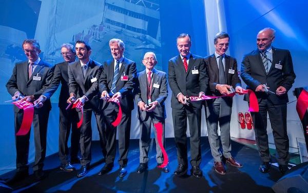 Celebration of the grand opening of new wide-body hangar in Basel by Jet Aviation 