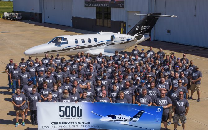 Cessna celebrates segment leadership with 5,000th Citation light jet delivery to Catreus