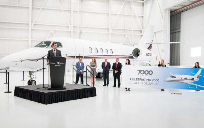 Cessna Delivers Milestone 7,000Th Citation as NetJets’ First Citation Latitude