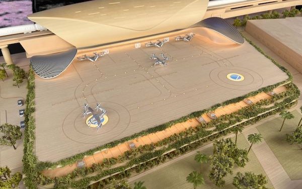 Design for vertiports by Skyports Infrastructure approved in Dubai