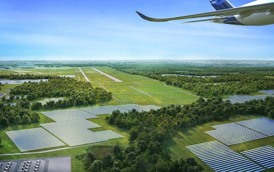 Dominion Energy, Airports Authority break ground on solar and energy storage project at Dulles International Airport