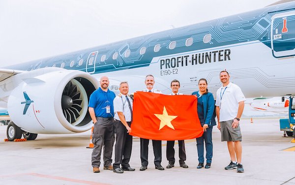 Embraer’ E190-E2 TechShark tours Vietnam - key to enhance domestic & regional connectivity 
