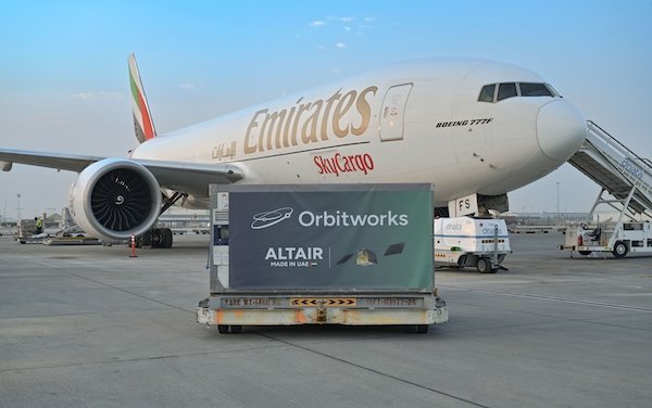 Emirates SkyCargo transports Orbitworks&rsquo; Altair-1, the first commercial AI-enabled satellite developed and manufactured in the UAE