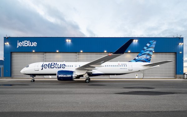 First JetBlue Airbus A220 powered by Pratt & Whitney GTF engines entered service 