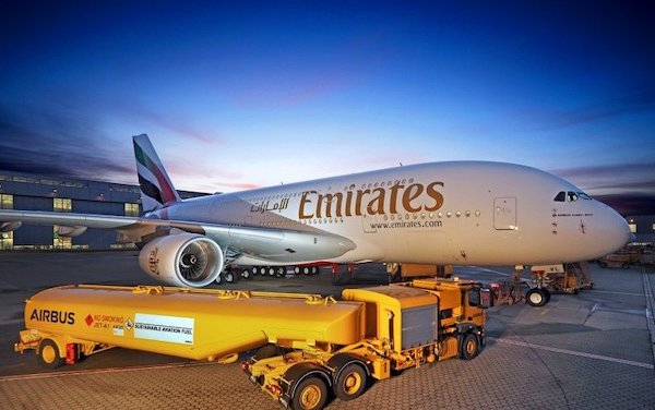 First of 3 Emirates A380s to be delivered in December to be partially powered by sustainable aviation fuel