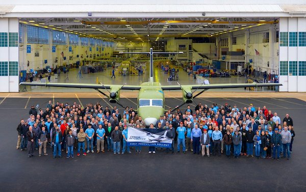 First production Cessna SkyCourier large-utility rollout