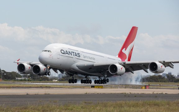 First Qantas A380 is back in Australia  - 593 days after