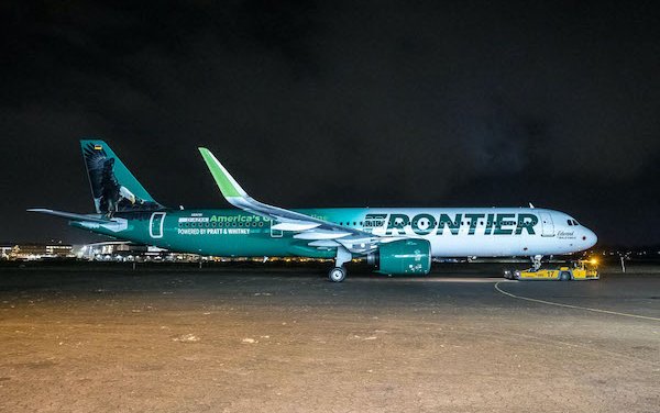 Frontier Airlines & Pratt & Whitney name GTF-powered A321neo “Edward the Bald Eagle”