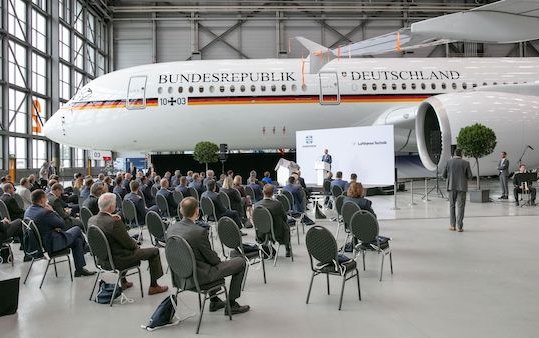 Handover of the first Airbus A350 to the German Federal Government's Special Air Mission Wing