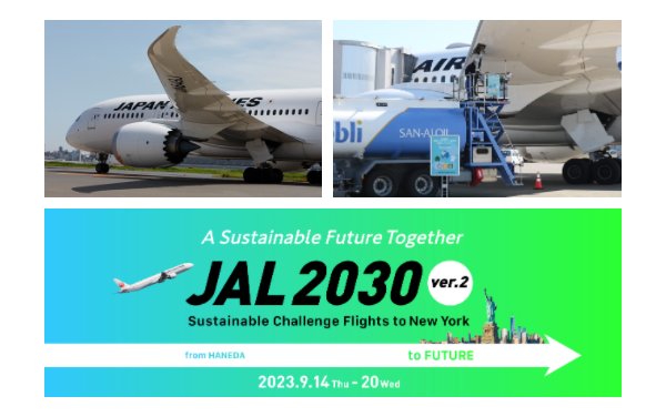 JAL Group launched ‘Sustainable Challenge Flights’ during the UN SDG summit period