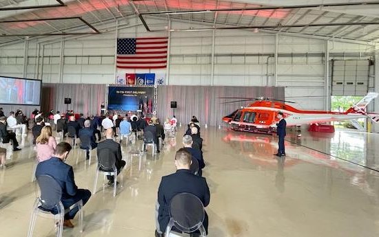Leonardo delivered first TH-73A training helicopter to U.S. Navy