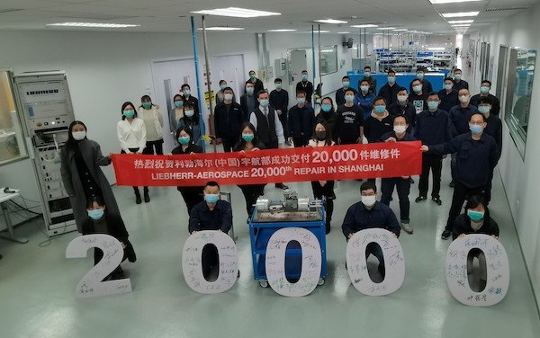 Liebherr celebrates over twenty thousand repairs of aerospace components in China