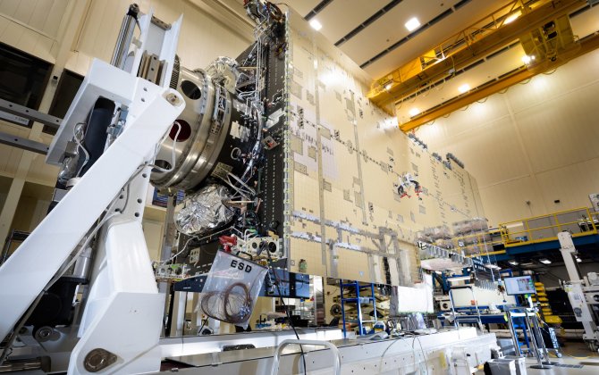 Lockheed Martin Successfully Integrates First Modernized A2100 Satellite