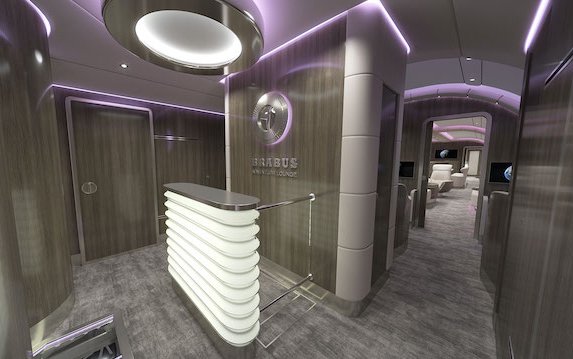 Lufthansa Technik presented an exclusive extension of VIP cabin concept EXPLORER: The BRABUS Adventure Lounge