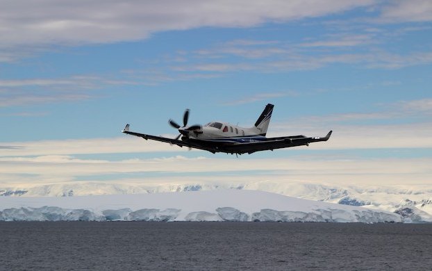 Milestone flights over the South Pole made by Two Daher TBM very fast turboprop aircraft