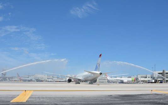 Norwegian's inaugural Miami arrival