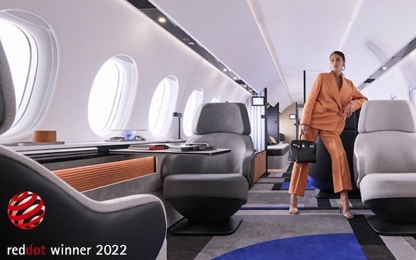 Red Dot winner 2022 - Falcon 10X interior got another prestigious product design award