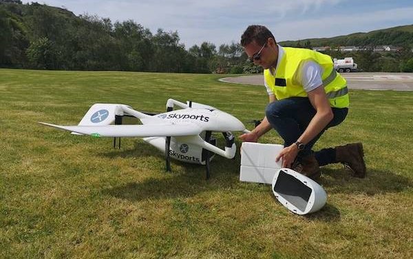 Skyports collaborates on space-enabled drone deliveries for NHS in Scotland 