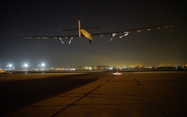 Solar Impulse 2 takes off for Abu Dhabi in final leg of round-the-world journey