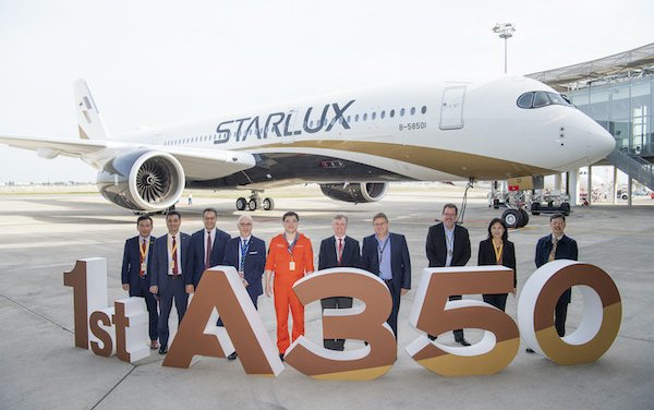 STARLUX took delivery of it first A350-900