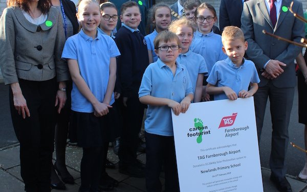 TAG Farnborough Airport’s Solar Schools Carbon Offsetting Programme Shines Bright