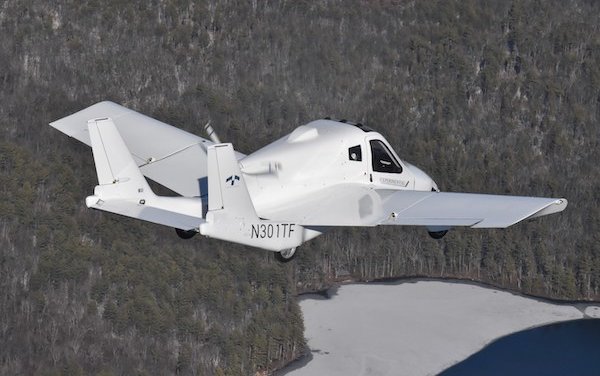 Terrafugia announces FAA Special Light-Sport Airworthiness Certificate