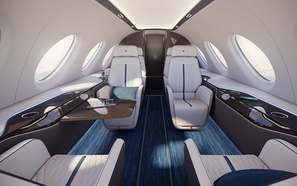 The curtain is up  - Eviation Aircraft Alice executive cabin design 