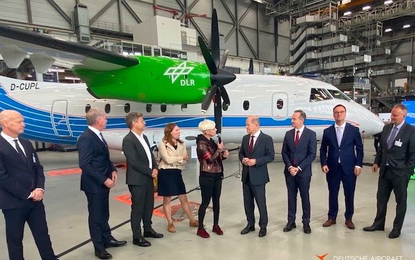 The D328 uplift research aircraft was officially presented to the public in its new livery 