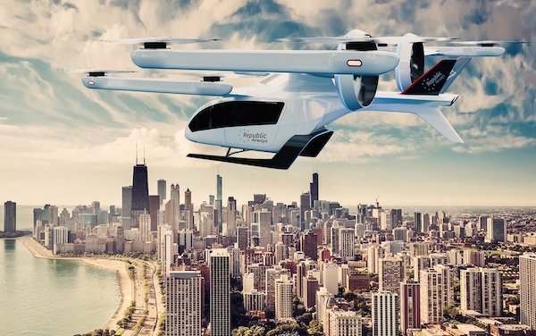 The development of regional operator network & order for up to 200 eVTOL aircraft :Eve and Republic Airways