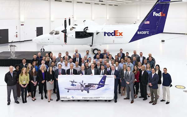The launch customer - FedEx Express - took delivery of the new Cessna SkyCourier