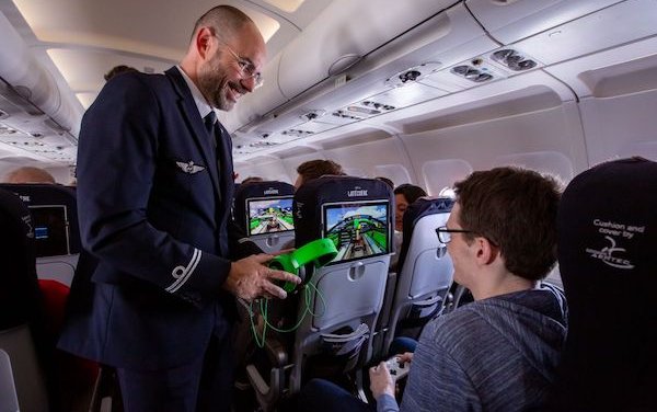 The very first flight equipped with Li-Fi technology