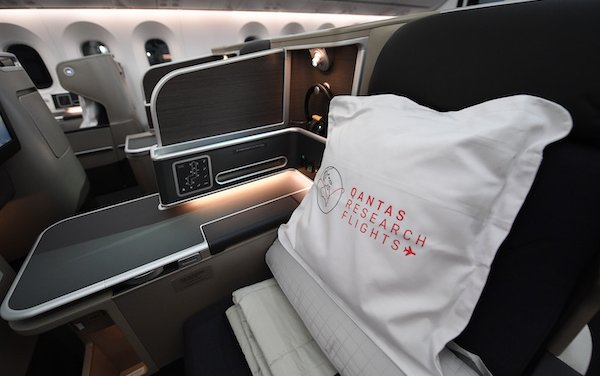 Touch down of Qantas record-breaking New York to Sydney flight