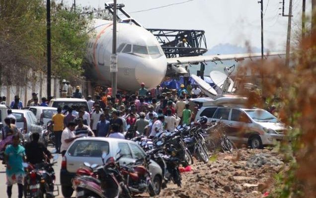 Unused A320 crashes during ground transport in Hyderabad
