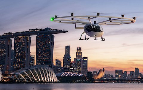 Volocopter commits to launch Air Taxi services in Singapore