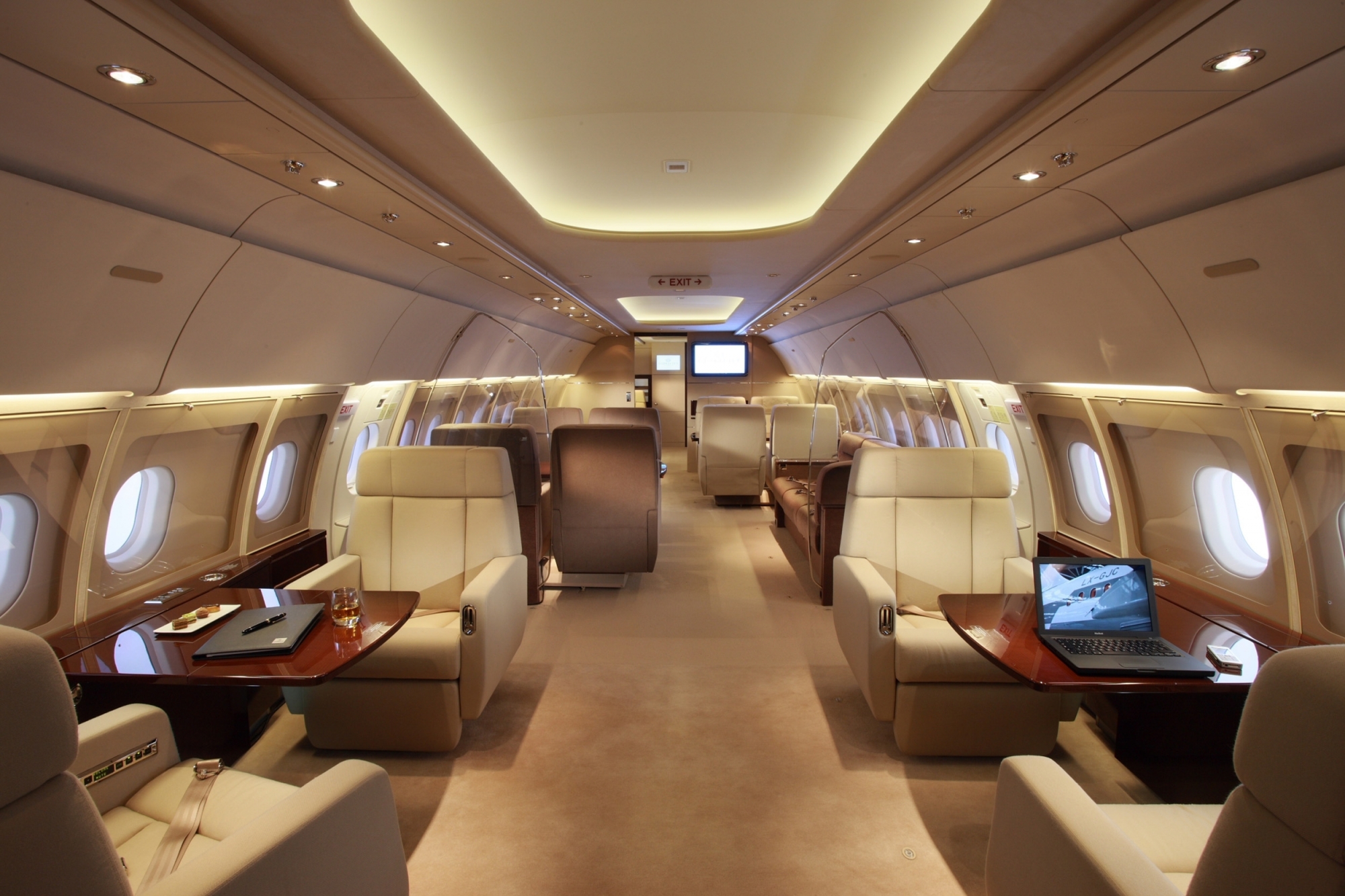Jet Aviation Basel Delivers New Airbus A340 600 With VIP Cabin Interior 