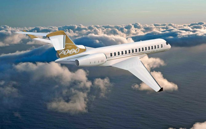 Bombardier Mounts Engines on First Global 7000 Test Vehicle