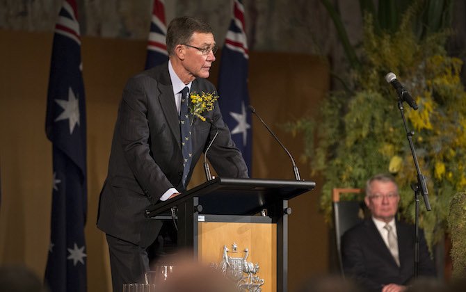 Sir Angus Houston awarded Oswald Watt Gold Medal