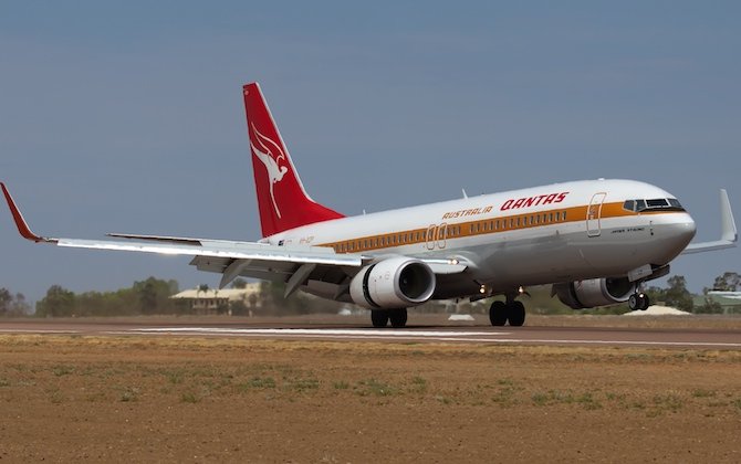 Qantas Retro Roo charity flight raises $114,000 for drought relief